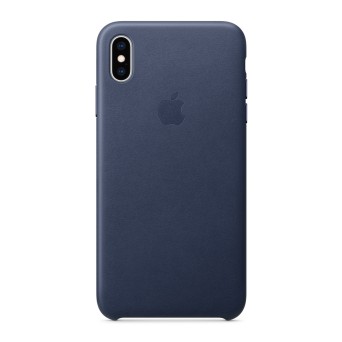 iPhone XS Max Lederen Hoesje Blauw