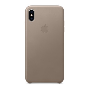 iPhone XS Max Lederhlle Grau