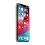 iPhone XS Max Lederen Hoesje Grijs