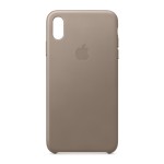 iPhone XS Max Leather Grey Case