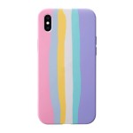 Funda iPhone XS Max Rainbow Pastel