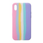 Coque iPhone XS Max Rainbow Pastel