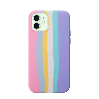 Coque iPhone 12/12 Pro Rainbow Pastel