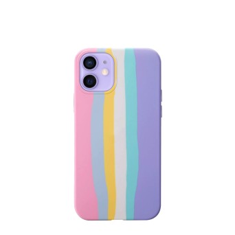 Custodia iPhone 12 Mini Rainbow Pastel