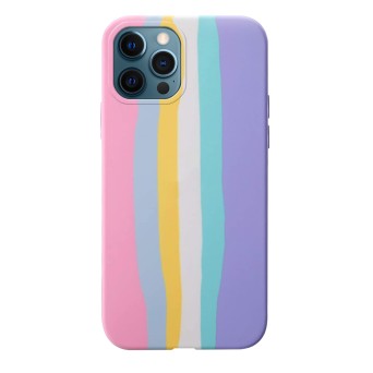 Funda iPhone 12 Pro Max Rainbow Pastel