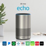 Altavoz Amazon Echo 2nd Gen Inteligente con Alexa Plata Grade A