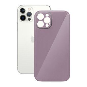 Funda iPhone 12 Pro Tapa Trasera de Acrlico Lila