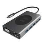 Zilveren USB-C Dock Station