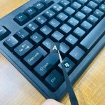 Schwarze portugiesische Tastaturaufkleber