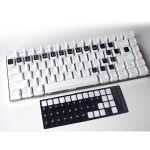 White Portuguese Keyboard Stickers