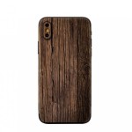 3D dark wood mobile phone back protection