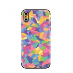 Mosaque colore de tlphone portable 3D de protection arrire