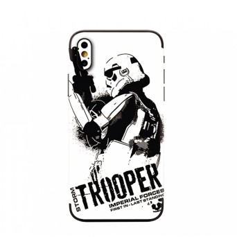 Storm trooper de protection dorsale 3D pour tlphone portable