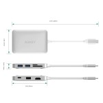 Station de quai USB-C Aukey CB-C59 Silver