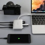 USB-C Dock station Aukey CB-C59 Prateado