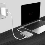 USB-C Dock station Aukey CB-C59 Prateado