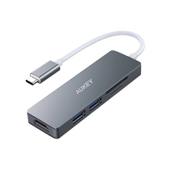 USB-C Dock Station Aukey CB-C72 Silver