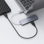 USB-C-Dockstation AUKEY CB-C72 Silber