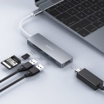 USB-C-Dockstation AUKEY CB-C72 Silber