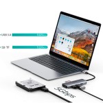 USB-C Dock Station Choetech HUB-M19 Prateado