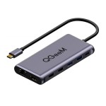 USB-C Dock Station QGeeM HC1202 Silver