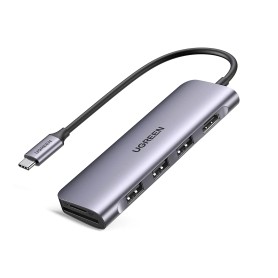 USB-C Dock station UGREEN 6 em 1 Prateado