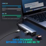 Station de quai USB-C UGREEN 6 en 1 argent