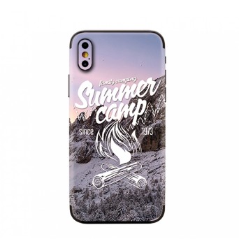 Camp d't pour tlphone portable avec protection dorsale 3D