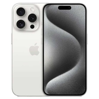 iPhone 15 Pro Titane blanc