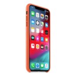 iPhone XS Max Apple Leather Case Orange